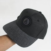 Two-Tone Black and Grey Baseball Cap