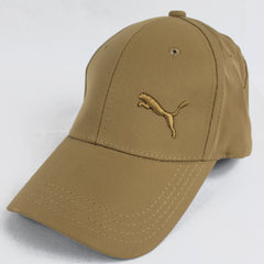 Classic Brown Baseball Cap with Embroidered Puma Logo