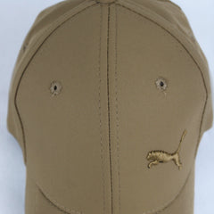 Classic Brown Baseball Cap with Embroidered Puma Logo