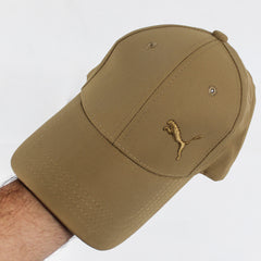 Classic Brown Baseball Cap with Embroidered Puma Logo