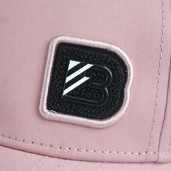 Pink Snapback Cap with Modern Patch Logo