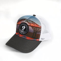 Sunset Bridge Trucker Hat: Surfing Panama Bay