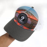 Sunset Bridge Trucker Hat: Surfing Panama Bay