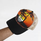 Premium Panama Beach Sunset Mesh Cap