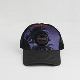 The Midnight Palm Panama Tropical Trucker Hat