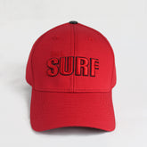 Premium Red Cotton Twill Cap with Embroidered Logo