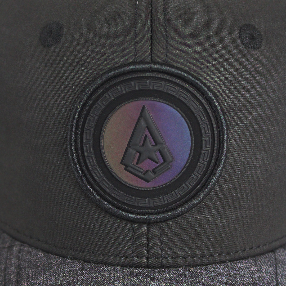 Two-Tone Black and Grey Baseball Cap