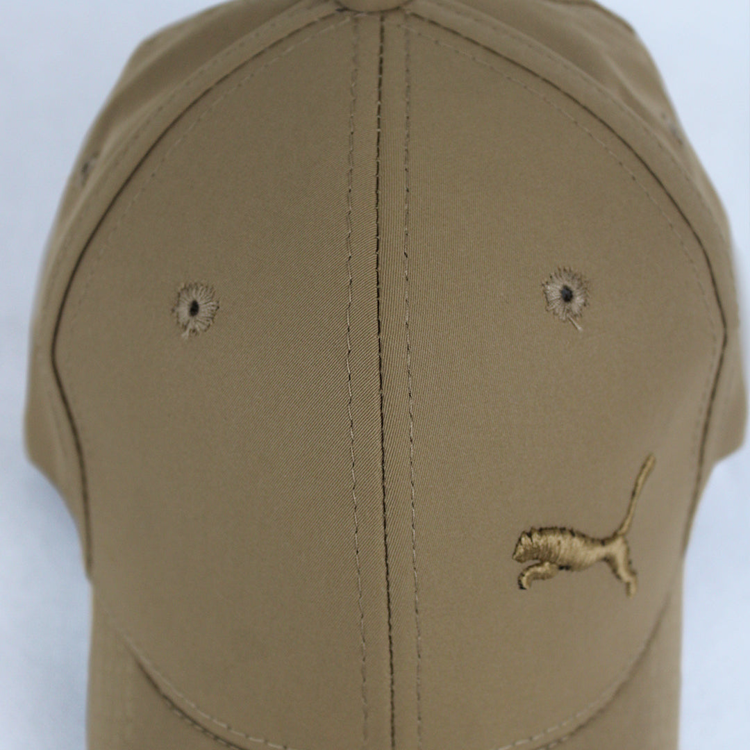 Classic Brown Baseball Cap with Embroidered Puma Logo