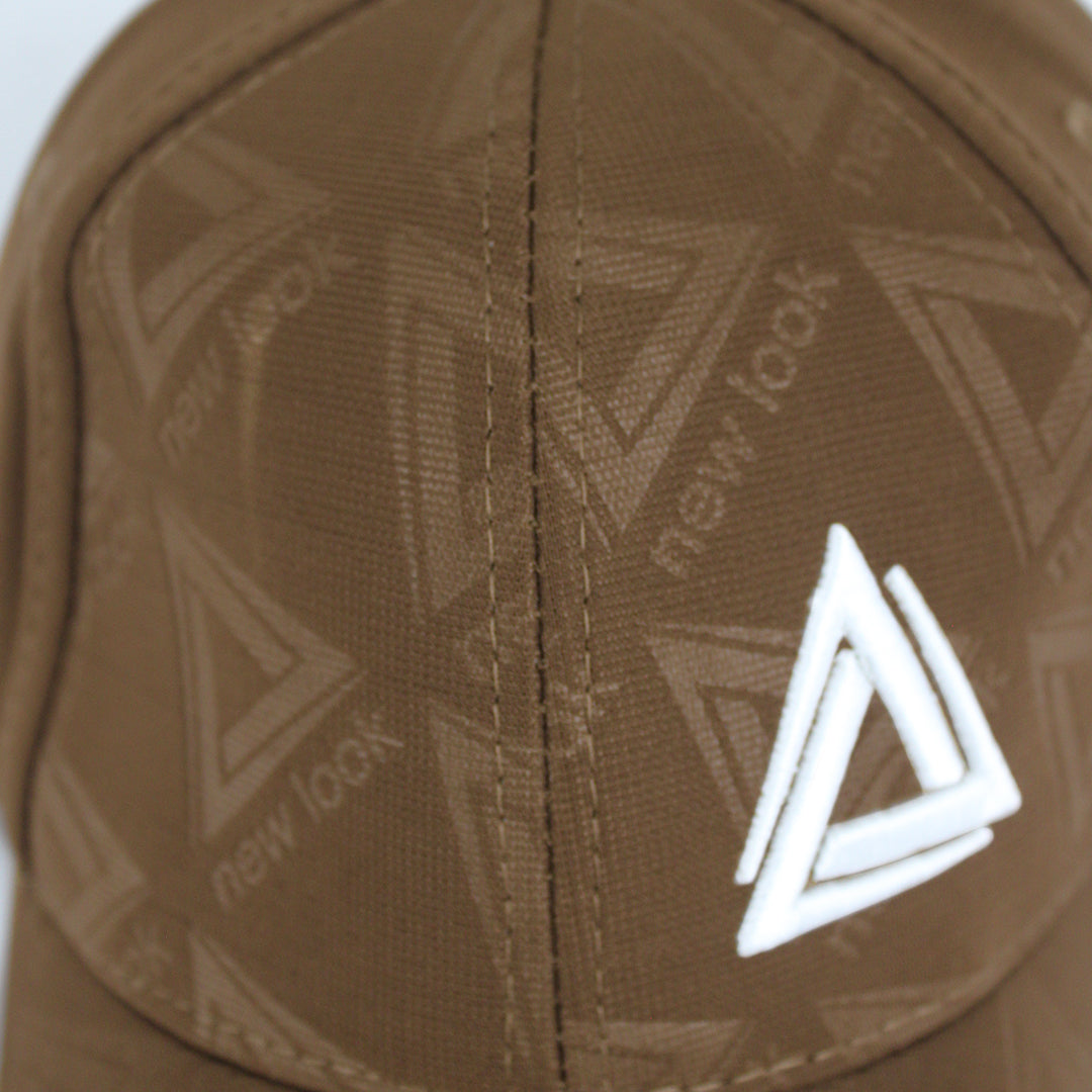 Brown Triangle-Logo Baseball Cap
