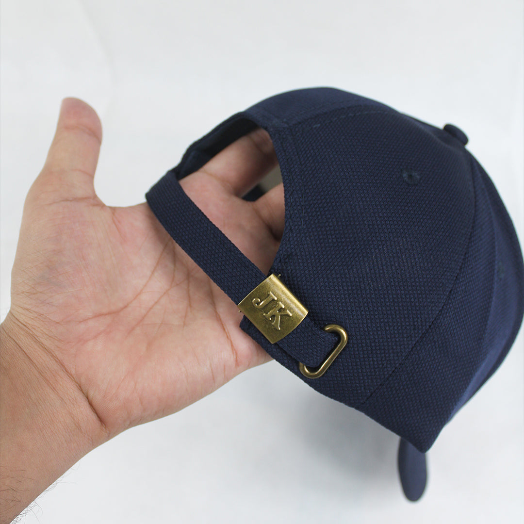 Men's Navy Blue Baseball Cap with "BOING" Shield Logo