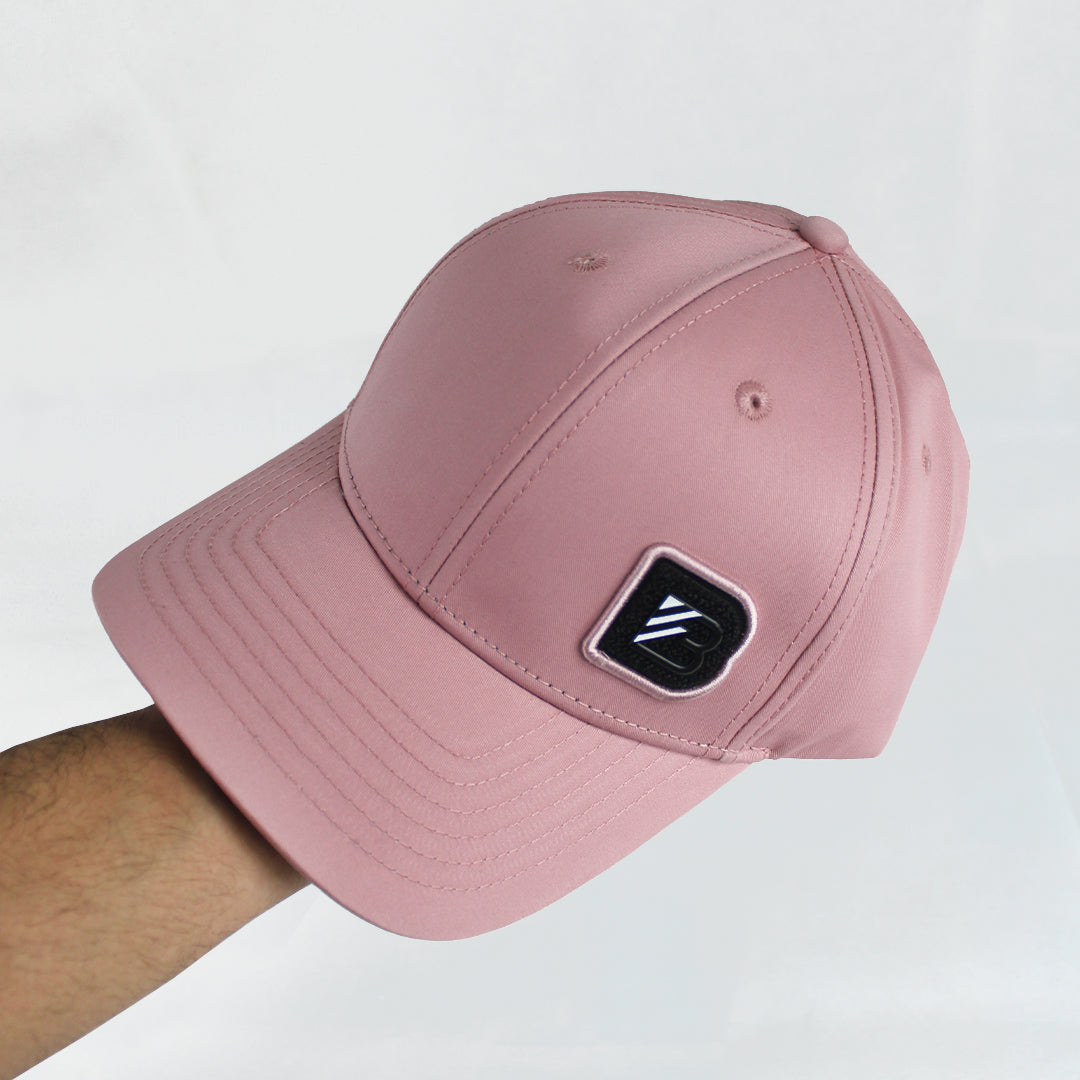 Pink Snapback Cap with Modern Patch Logo